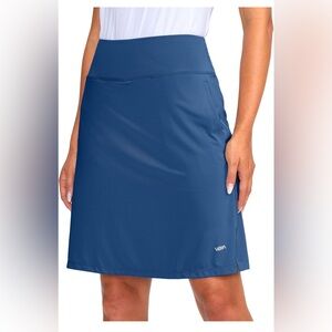Viodia Women's 20" Knee Length Skorts Skirts UPF50+ Athletic Tennis Golf Skirt